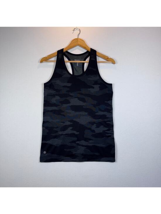 Athleta Tops - Athleta Speedlight Seamless Camo Racerback Tank Black Gray Medium